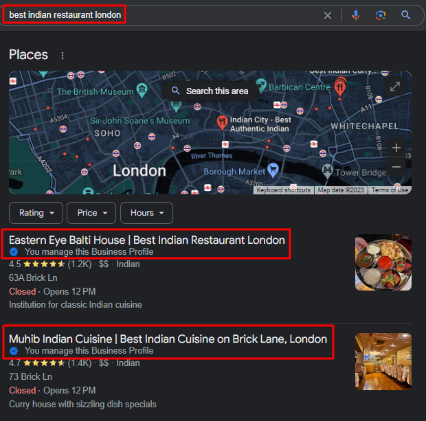 best indian restaurant london