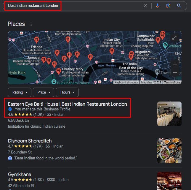 eystern eye balti house ranked for best indian restaurant london
