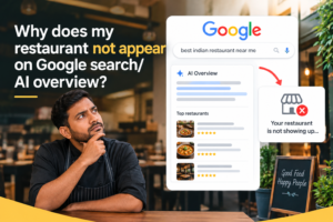 Why does my restaurant not appear on Google search AI overview
